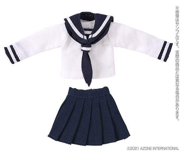 Long Sleeve Sailor Uniform II (White x Navy), Azone, Accessories, 1/12, 4573199922454