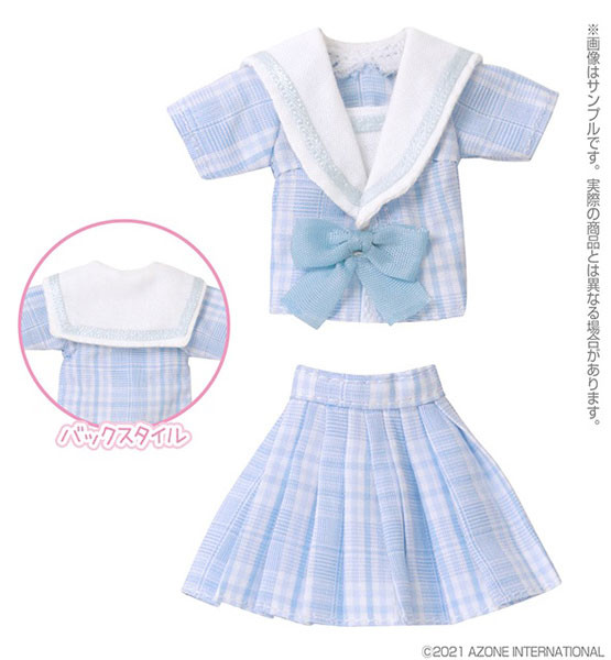 Cheerful Sailor Outfit Set (Light Blue Checker), Azone, Accessories, 1/12, 4573199923376