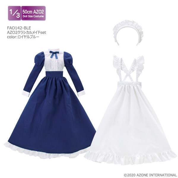 AZO2 Classical Maid Set (Royal Blue), Azone, Accessories, 1/3, 4573199838960