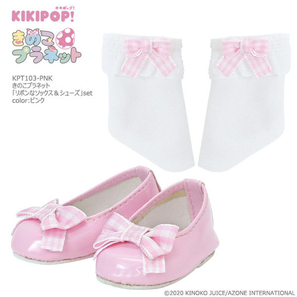 Ribbon Socks & Shoes Set (Pink), Azone, Accessories, 1/6, 4573199839059