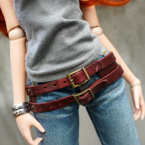 Double Belt (wine red), Culture Japan, Accessories, 1/3