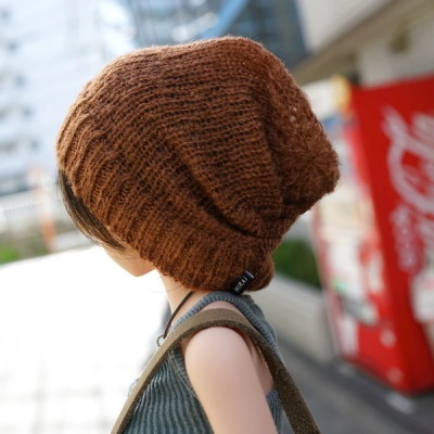 Knit Slouch Beanie (brown), Culture Japan, Accessories, 1/3