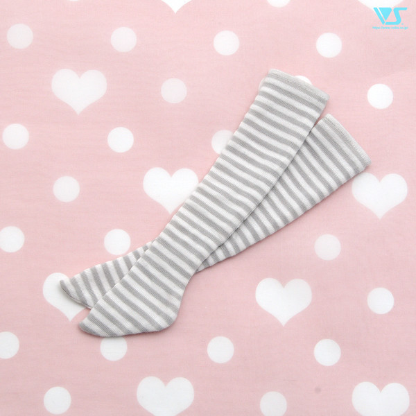 Socks (Grey x Shiro Border, Mini), Volks, Accessories, 1/3, 4518992422893