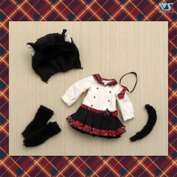 Fuwa Fuwa Kuro Neko One Piece (Aka Check), Volks, Accessories, 1/6, 4518992422541