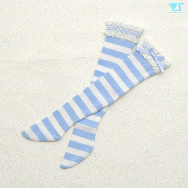 Lace Tsuki Socks (Blue Border), Volks, Accessories, 1/3, 4518992425184