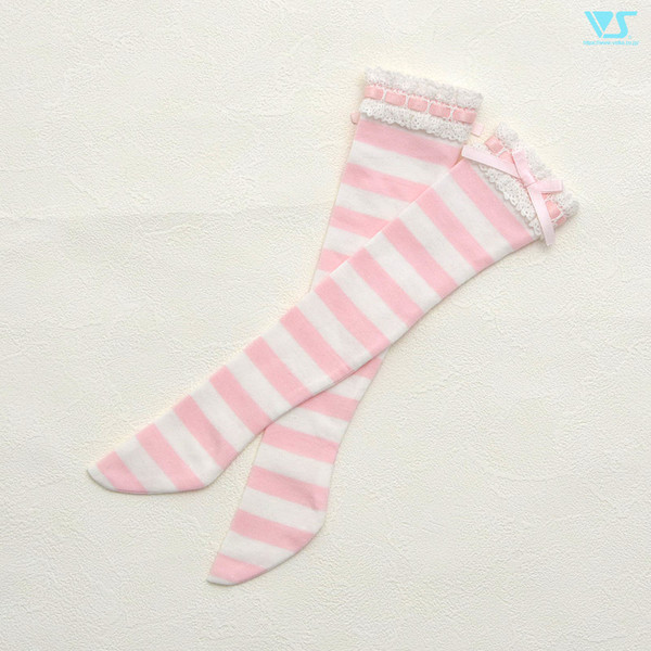 Lace Tsuki Socks (Pink Border), Volks, Accessories, 1/3, 4518992425177