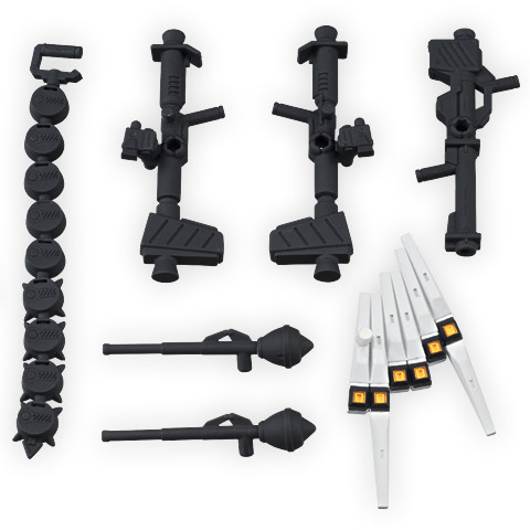 MS Weapon Set (Marking Plus), Bandai, Accessories, 4549660478690
