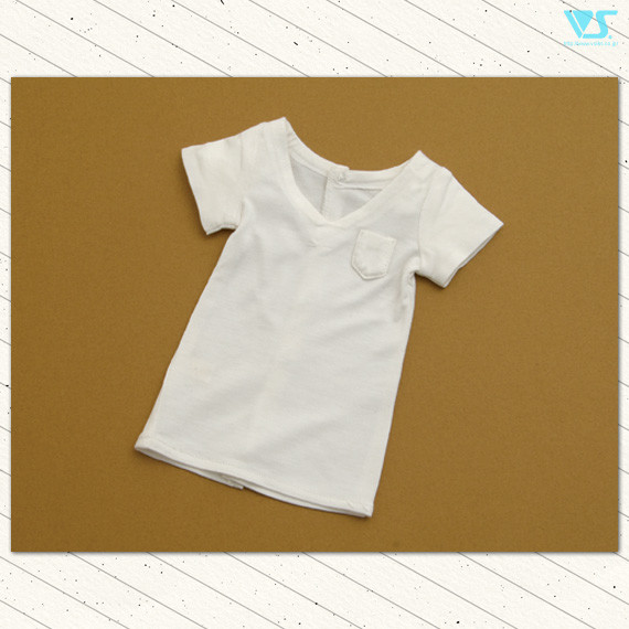 V-neck T-shirt (Shiro, Mune Pocket Tsuki), Volks, Accessories, 1/3, 4518992418896