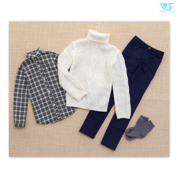 White Turtleneck Sweater Set, Volks, Accessories, 1/3, 4518992427119