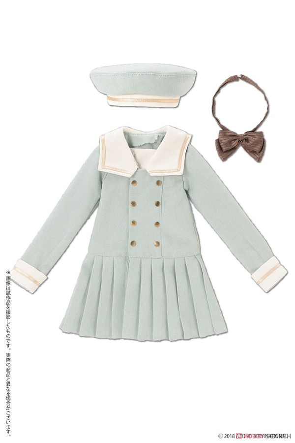 Sailor Collar One-piece (Off White x Green), Azone, Accessories, 1/3, 4573199830872