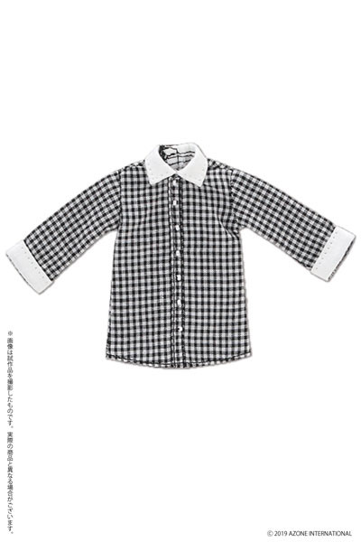 Long Shirt (Black Gingham x White), Azone, Accessories, 1/12, 4573199831145