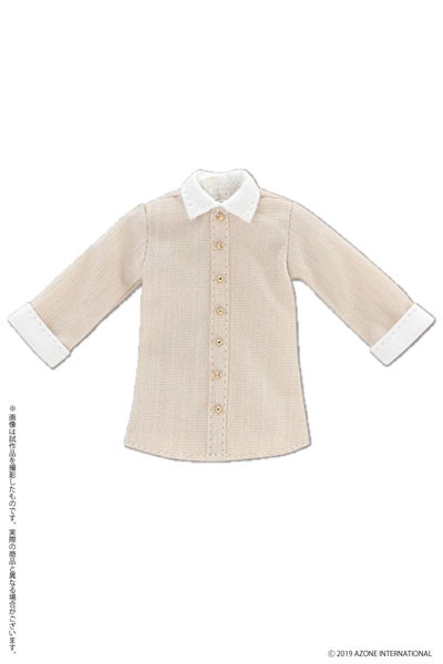 Long Shirt (Beige x White), Azone, Accessories, 1/12, 4573199831138