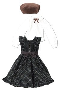 Classical Check Jumper Dress Set (Green x White Check), Azone, Accessories, 1/6, 4573199830391