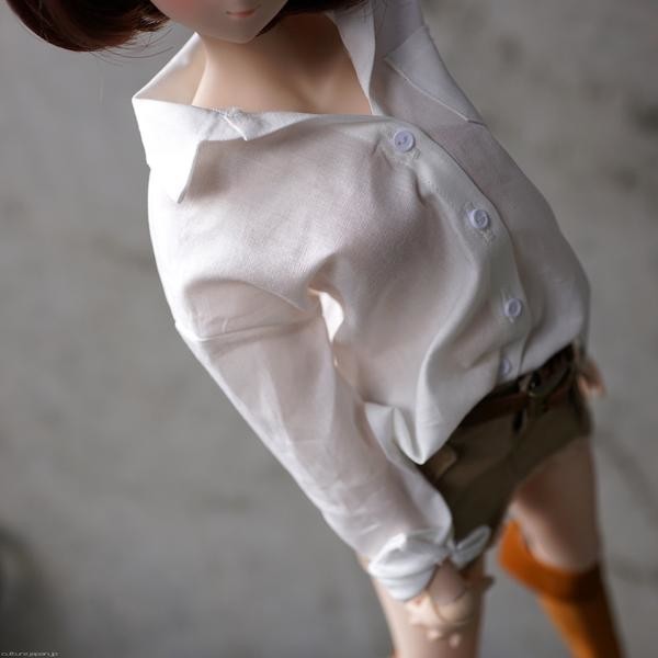 Wide Collar Womans Shirt (white), Culture Japan, Accessories, 1/3