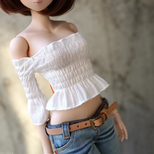 Off Shoulder Shirred Blouse (white), Culture Japan, Accessories, 1/3