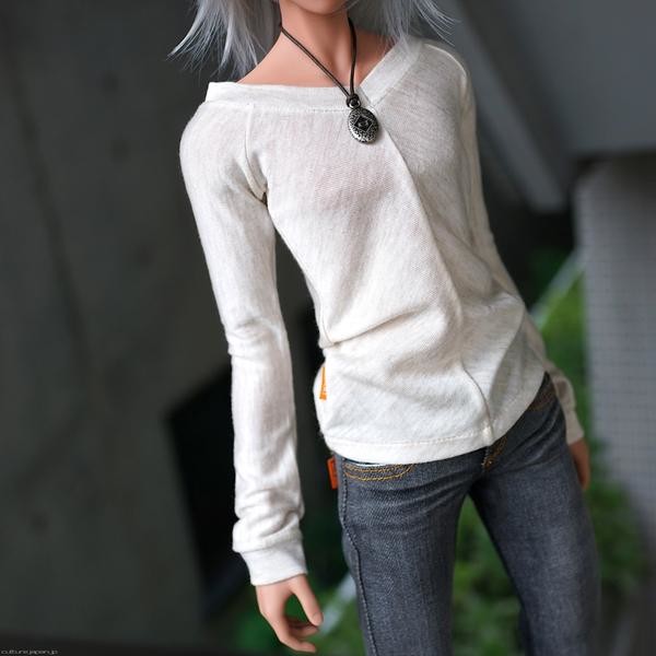 Long Sleeve V-Neck (beige), Culture Japan, Accessories, 1/3