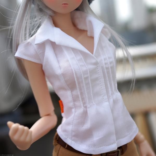 Short Sleeve Blouse (White), Culture Japan, Accessories, 1/3