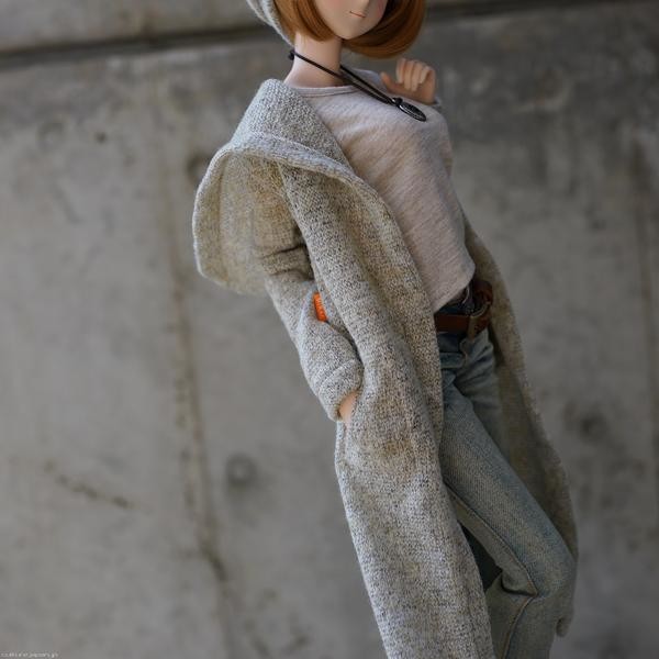 Hoodie Knit Coat (beige-ish), Culture Japan, Accessories, 1/3