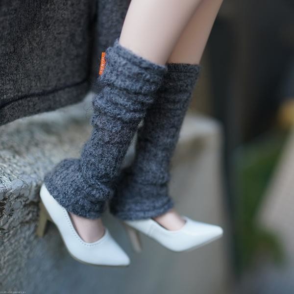 Knit Leg Warmers (gray), Culture Japan, Accessories, 1/3