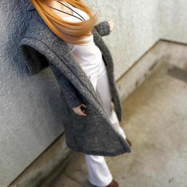 Hoodie Knit Coat (gray), Culture Japan, Accessories, 1/3