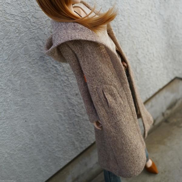 Hoodie Knit Coat (Rusty Brown), Culture Japan, Accessories, 1/3