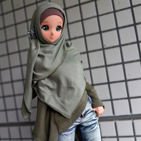 Hijab (green), Culture Japan, Accessories, 1/3