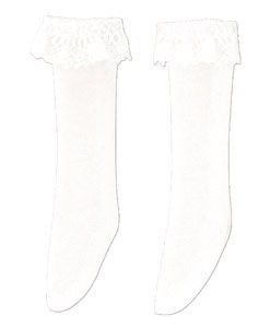 Lace High Socks (White), Azone, Accessories, 1/12, 4560120207810