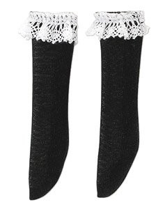 Lace High Socks (Black), Azone, Accessories, 1/12, 4560120207803