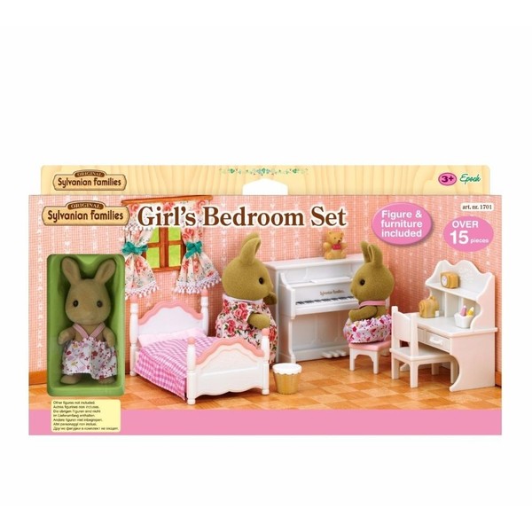 Girl's Bedroom Set, Sylvanian Families, Epoch, Accessories