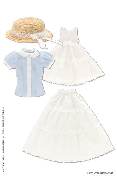 Early Summer Dress Set (White x Light Blue), Azone, Accessories, 1/6, 4560120207469