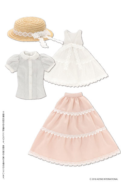 Early Summer Dress Set (Gray Stripe x Pink), Azone, Accessories, 1/6, 4560120207452