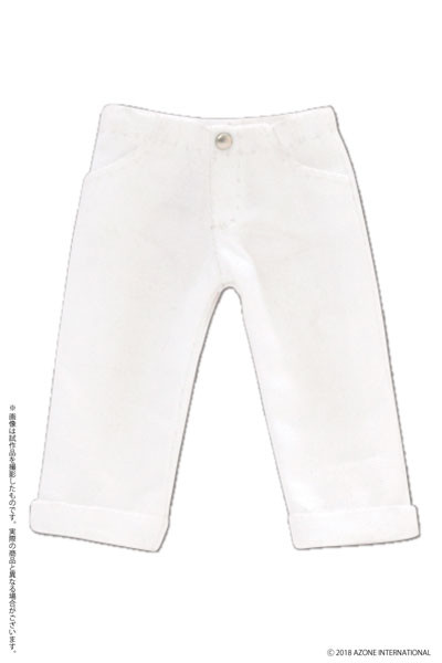 Roll-up Cropped Pants (White), Azone, Accessories, 1/12, 4560120206752