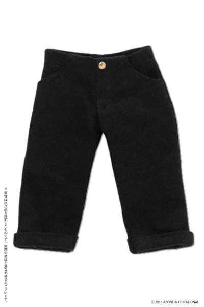 Roll-up Cropped Pants (Black), Azone, Accessories, 1/12, 4560120206738