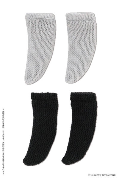 Short Socks (B Set, Gray/Black), Azone, Accessories, 1/12, 4560120206820