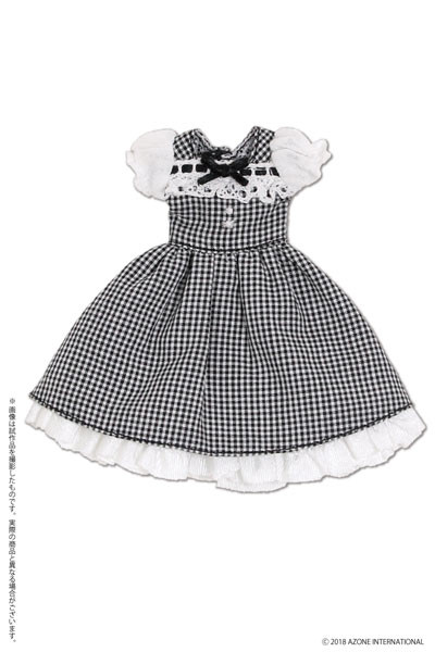 Sweet Gingham One-piece (Black Checks), Azone, Accessories, 1/12, 4560120206448