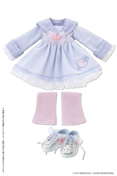 Hatsukoi Otome Sailor One-piece Dress Set (Purple Mix), Azone, Accessories, 4560120205953