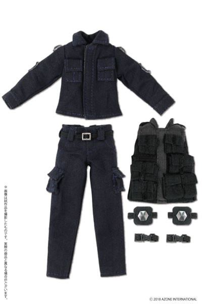 BDU & Tactical Vest Set (Navy), Azone, Accessories, 1/12, 4560120205625