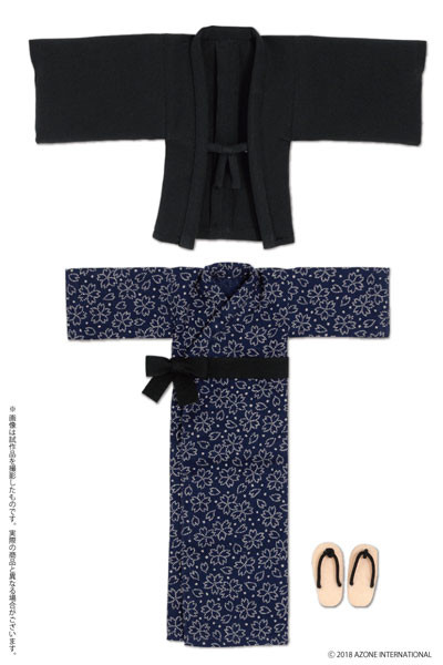 Onsen Yukata Set (Dark Navy), Azone, Accessories, 1/6, 4560120205694