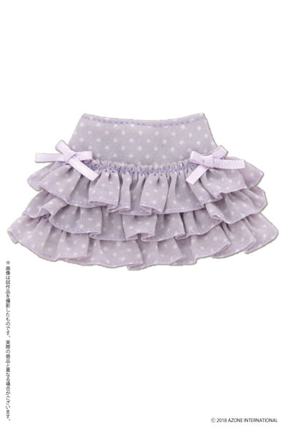 Polka Dot Frill Skirt (Lavender x White), Azone, Accessories, 1/6, 4560120205816