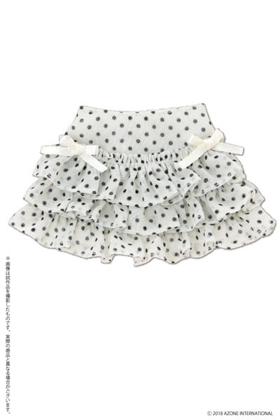 Polka Dot Frill Skirt (White x Black), Azone, Accessories, 1/6, 4560120205830