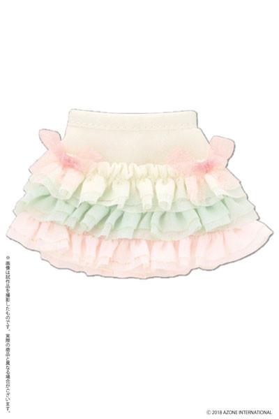 Sugar Dream Osatou Ribbon Frill Skirt (Pastel Mint x Pastel Pink), Azone, Accessories, 1/6, 4560120205786