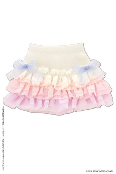 Sugar Dream Osatou Ribbon Frill Skirt (Pink x Pastel Lavender), Azone, Accessories, 1/6, 4560120205809