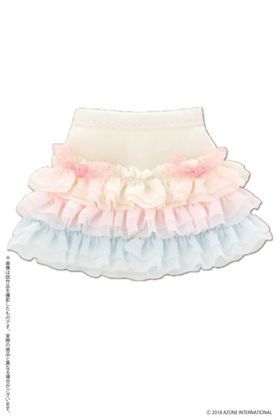 Sugar Dream Osatou Ribbon Frill Skirt (Pastel Pink x Pastel Blue), Azone, Accessories, 1/6, 4560120205793