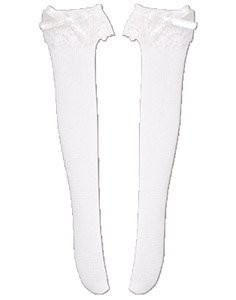 Lace Knee-high Socks (White x White Lace), Azone, Accessories, 1/12, 4560120205199