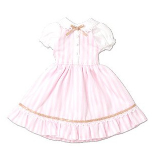 Milky One-piece Dress (Pink), Azone, Accessories, 1/6, 4560120205359