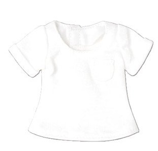 Boys Low Edge T-shirt (White), Azone, Accessories, 1/6, 4560120205250