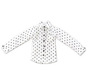 Long Sleeve Shirt (White x Black Dot), Azone, Accessories, 1/12, 4560120202969