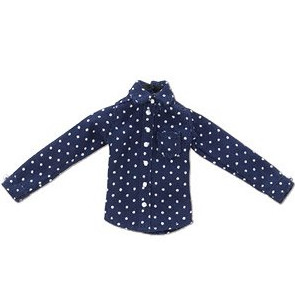 Long Sleeve Shirt (Navy x White Dot), Azone, Accessories, 1/12, 4560120202952