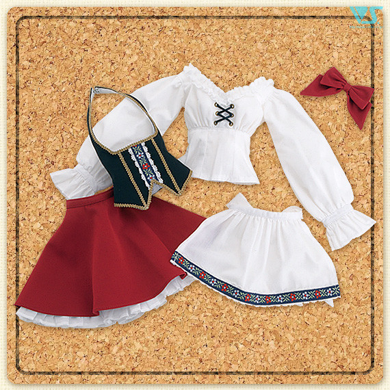 Red Folklore Set (with A Hair Bow), Volks, Accessories, 1/3, 4518992416625