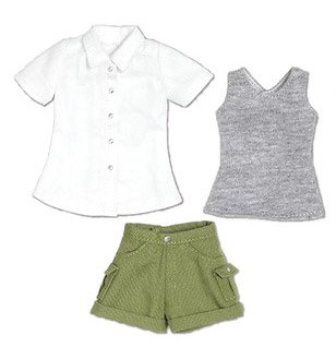 Hiking Pants Set (White x Khaki), Azone, Accessories, 1/6, 4560120201634